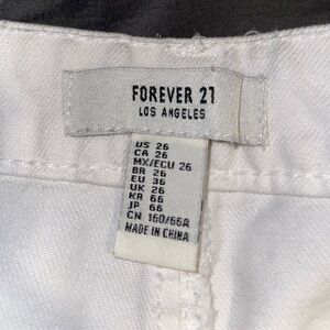 Forever 21 White High-Rise Pants
